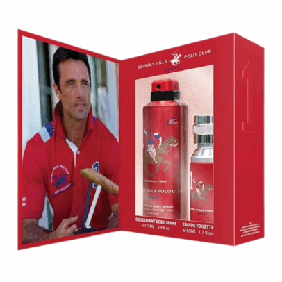 Set Beverly Hills Polo Club Sport Men 1 EDT 50ml + Body Spray Desodorante 175ml