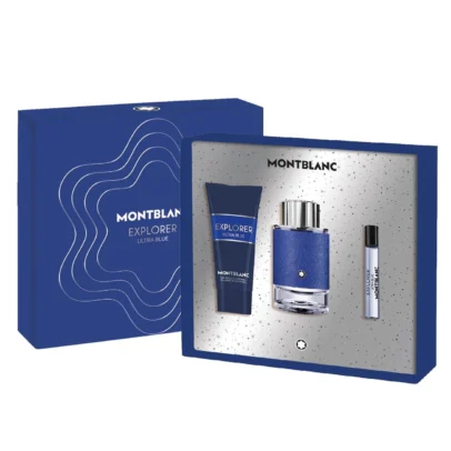 Set Montblanc Explorer Ultra Blue EDP 100ml + Gel de Ducha 100ml + Mini EDP 7.5ml Hombre