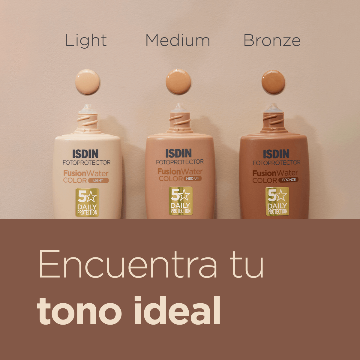 Fotoprotector ISDIN Fusion Water Color Bronze SPF 50 50ml