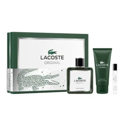 Perfume Set Lacoste Original Eau de Parfum 3pcs Hombre  EDP100+7,5+SG S2 25