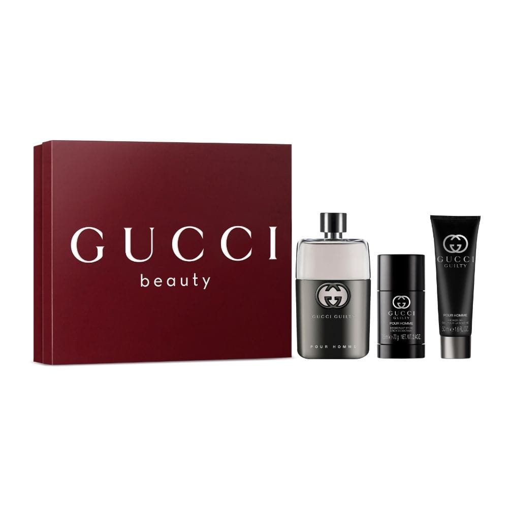 Set Perfume Hombre Gucci Guilty EDT 90ml SP25 EDT+SG+DEO OK2
